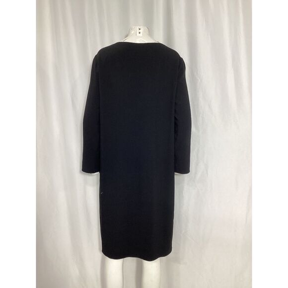 Pre Loved The Row Vintage Silk Shift Dress Women black Midi - Picture 8 of 8